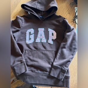 GAP Kids Brown Hoodie with Logo